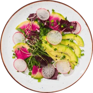 Salada de Abacate com agrião