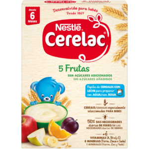Papa Infantil Láctea 5 Frutos +6M