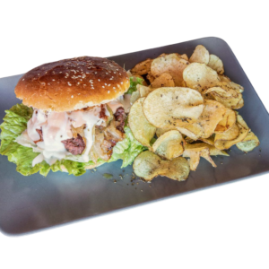 Hamburger especial com batata