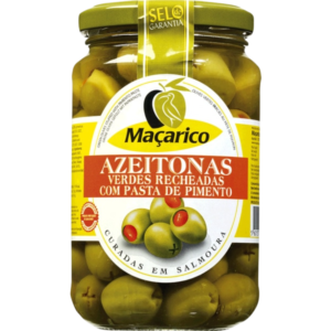 Azeitonas Verdes Recheadas com Pasta de Pimento