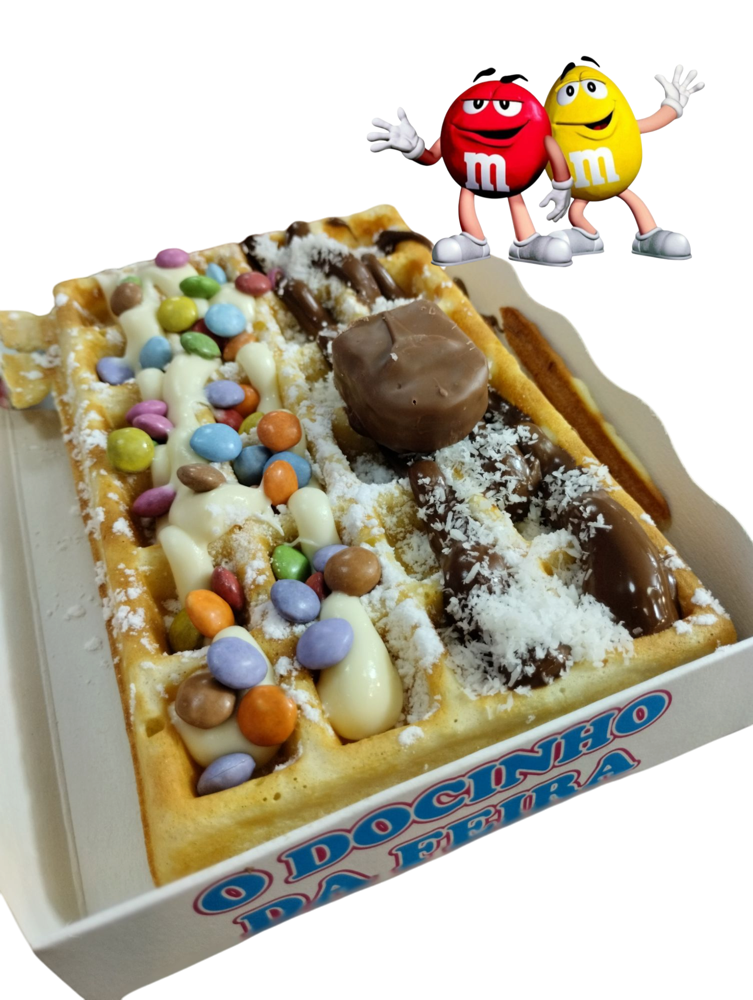 Pode personalizar o seu waffle
