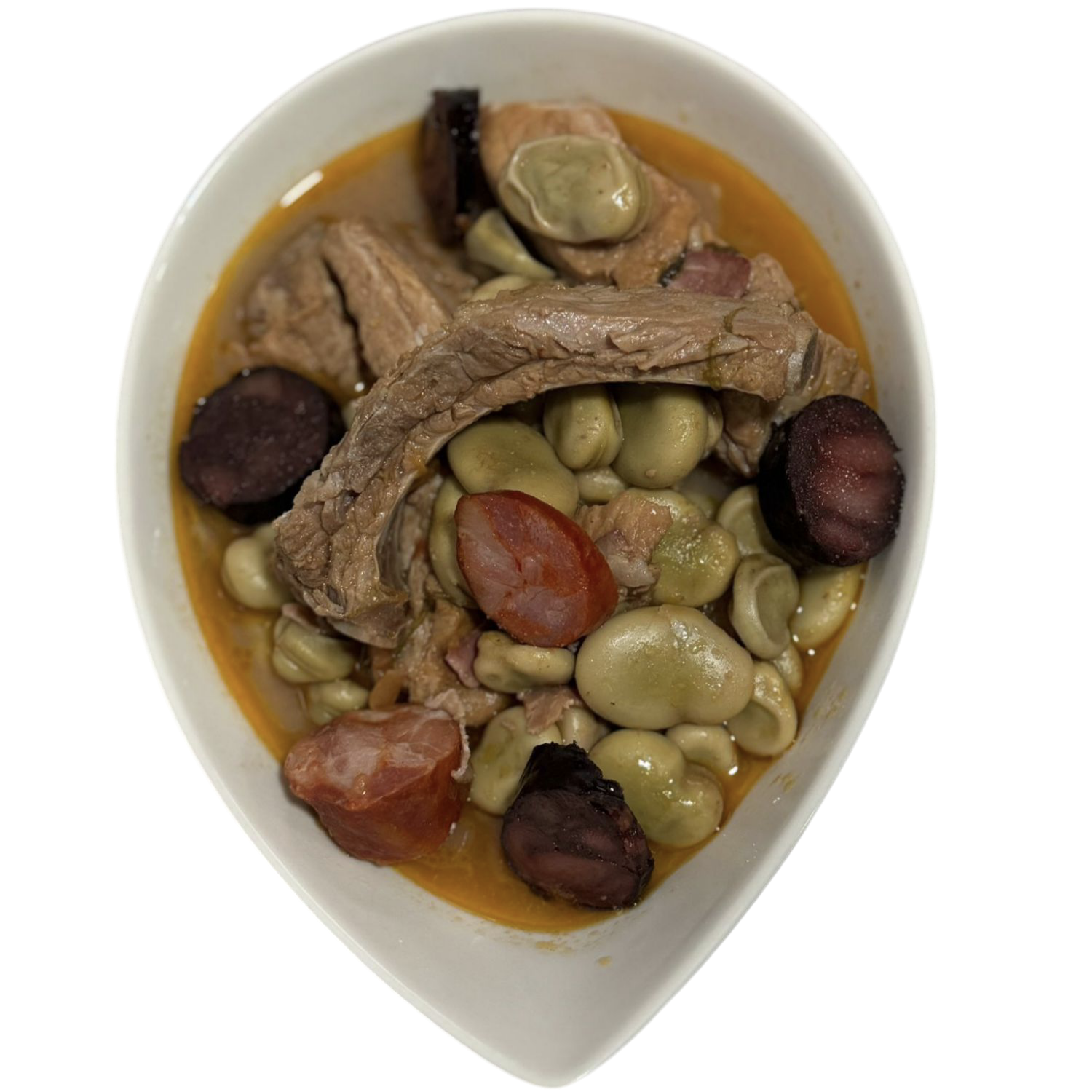 Favas guisadas com entrecosto