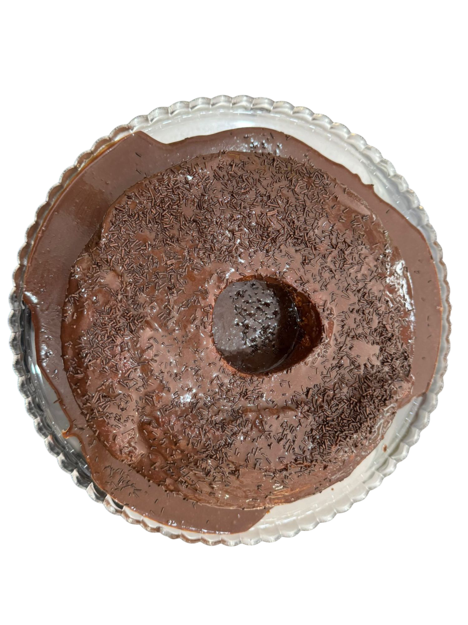 Bolo de cenoura com cobertura de chocolate