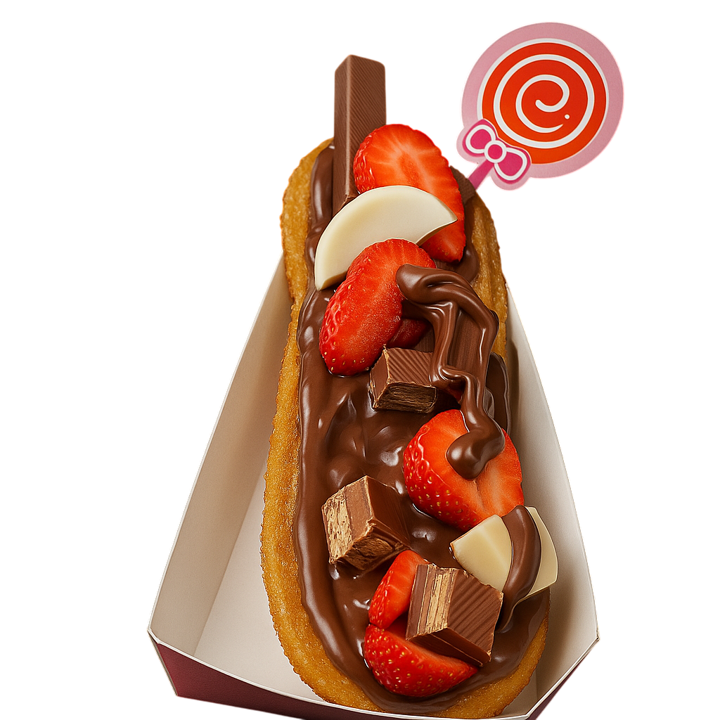 Churro especial (Morangos Nutella e Filipinos